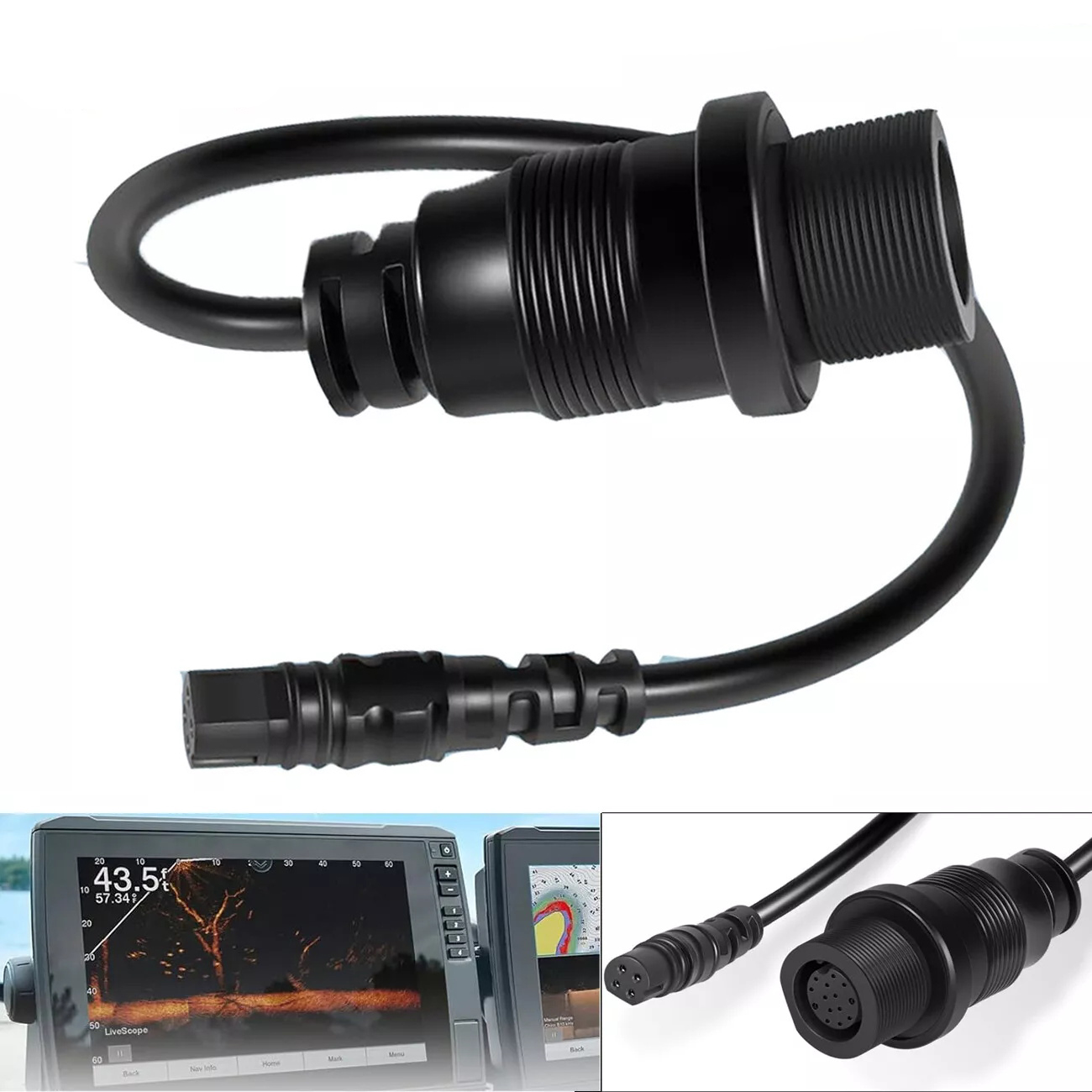 Fish Finder - 1852081 Cable adaptador MKR-DSC-12 de 4