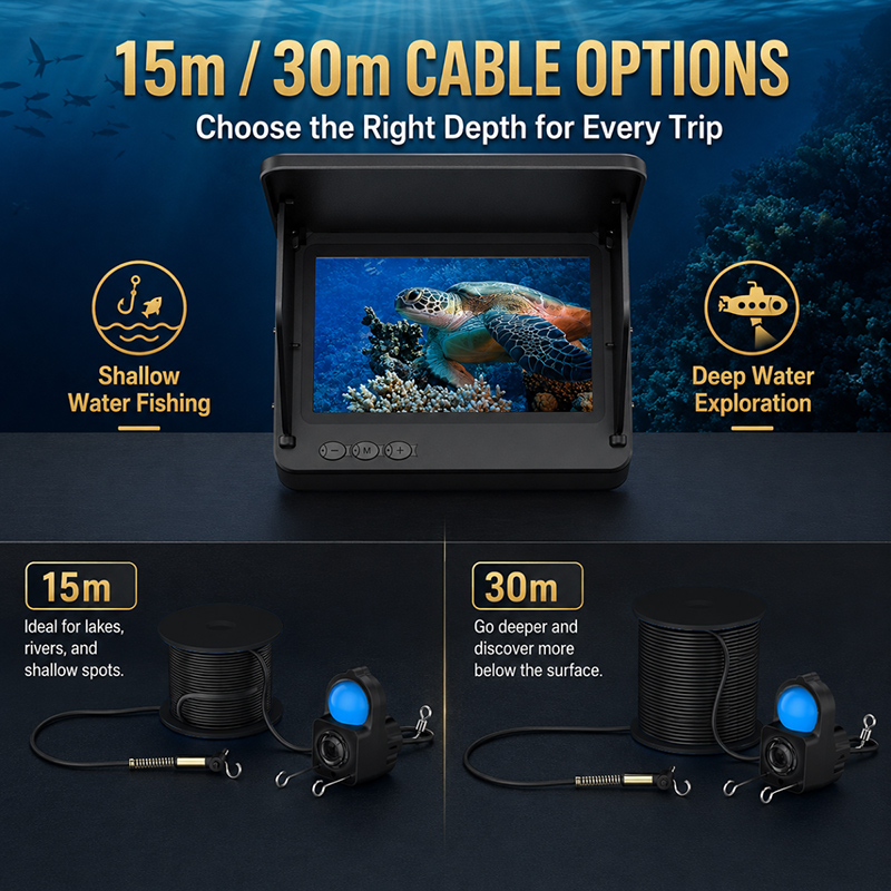 Cámara Subacuática para Pesca, - Fishing Depth Finder reseña y precio