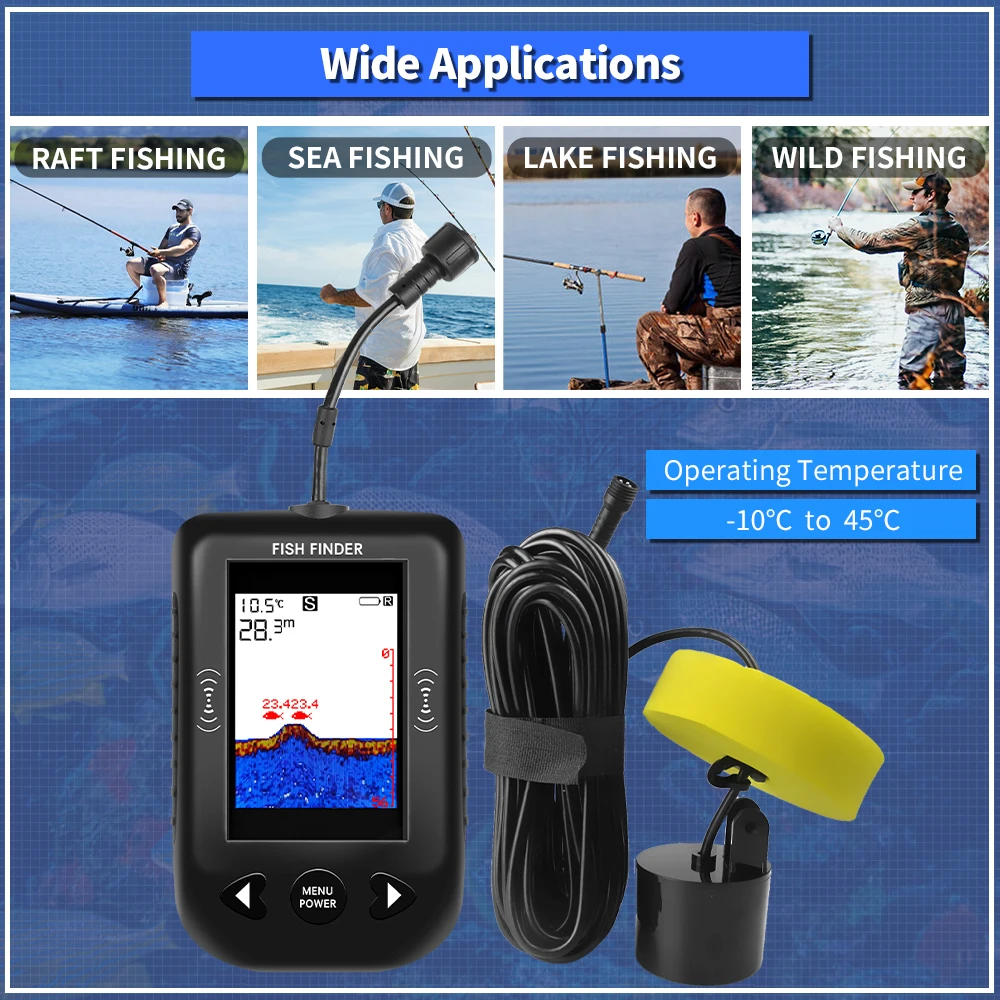 Sonda de Pesca Erchang XF03, 4 - Fishing Depth Finder reseña y precio