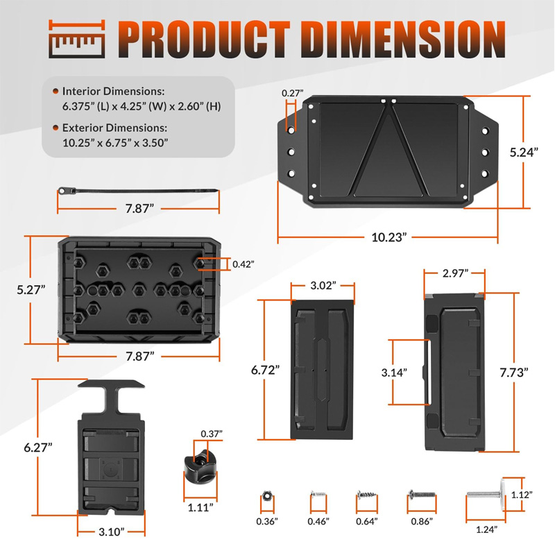 Caja de batería montada en pis - Fish Finder reseña y precio